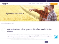 Agriculture Industry - Pronto Software