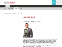 Leadership - ProSep - Innovative Separation Solutions