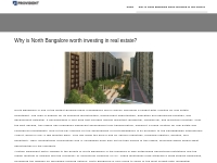 Why is North Bangalore worth investing in real estate | Provident Hous