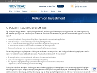 Applicant Tracking System | Return on Investment
