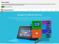 Design for mobile devices: responsive   mobile sites, mobile apps