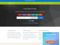 YouTube Proxy - Watch YouTube Videos Any Time Anywhere