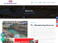 About Us - PS Dewatering Services