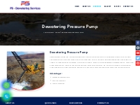 Dewatering Pressure Pump - PS Dewatering Services
