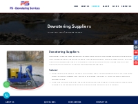 Dewatering Suppliers - PS Dewatering Services