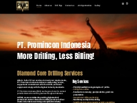       PT. Promincon Indonesia, diamond core drilling services.