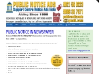 PUBLIC NOTICE NEWSPAPER - PUBLIC-NOTICE -STARTS-890/-