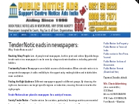 Tender Notice ads - PUBLIC-NOTICE -STARTS-890/-