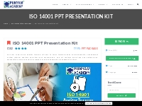  		ISO 14001 PPT Presentation Kit on Auditor Training