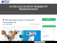  		ISO 9001:2015 PPT Presentation Material on Auditor Training