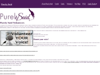 Purely Said - Volunteer Your Voice