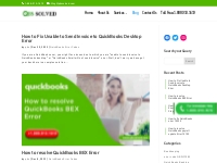 QuickBooks learn and support tips, thoughts and websites - QBS Solved