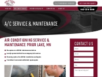   	A/C Service & Maintenance Prior Lake, MN | Quality Systems