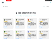 Q-Book Testimonials
