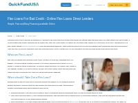 Instant Flex Loans Online: No Credit Check | Direct Lenders