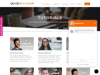 Video Tutorials | Learn the Know-How of QuickReviewer