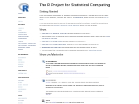 R: The R Project for Statistical Computing