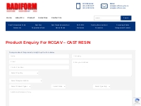 Product Enquiry for RCGAV - CAST RESIN - Radiform