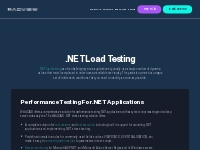 .NET Load Testing Tools for Reliable Apps | Radview WebLOAD - Radview