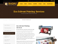 Eco Solvent Printing Services in Hyderabad at Best Price.
