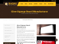 Glow Signage Board Online at Best Price in Hyderabad