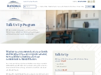 Talk Us Up Program - Randall Homes