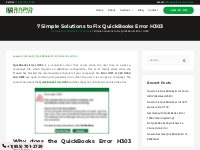 QuickBooks Error H303 || How to Fix It || Latest Easy Steps