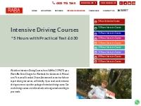 Best Intensive Driving Courses | Crash Driving Courses | RARA Driving 