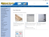 Core Materials for use in sandwich composites in Canada