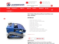 Battery operated remote control lawn mower for sale in China