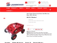 Remote control wheeled lawn mower for sale | Rclawnmowers.com