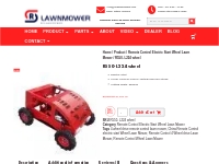 Wheeled remote controlled mower for sale | Rclawnmowers.com