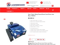 Electric remote control lawn mower R550E-24 battery operated