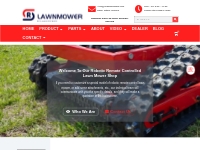 Battery Remote Control Electric Lawn Mower | rclawnmowers.com