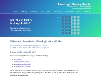 Notary Public Reading