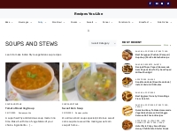 Soups and Stews - Indian vegetarian soups and stew recipes
