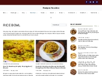 Rice Bowl Archives - Variety of Rice recipes pulao,Biryani,fried rice