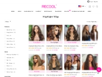 Highlight Wigs Human Hair - Up to 67% Off | Recool Hair