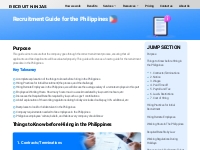 Recruitment guide for Philippines - Recruit NiNjas