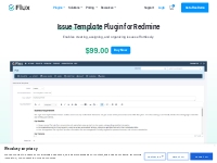 Issue Template Redmine plugin - Developed by Redmineflux