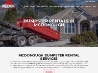 Dumpster Rental McDonough, GA - Red Roll Off Containers