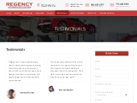 Testimonials- Regency auto repairs