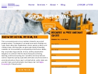 Snow Removal Contractor, Snow Removal Service, Regina, SK