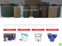 Water Containers   Relief Supplier