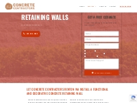 Concrete Retaining Walls Renton | Renton Concrete