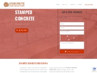 Stamped Concrete Renton | Concrete Services WA