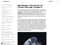 RepsSneakers: Why Should You Choose to Buy Reps Sneakers? | RepsSneake