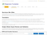 Foreign-Language Services We Offer at Responsive Translation