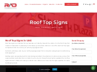 Roof Top Signs in UAE | Rooftop Signage Manufacturer | Abu Dhabi, Duba