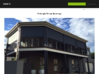 Straight Drop Awnings Melbourne, outdoor straight drop awning - Retrac